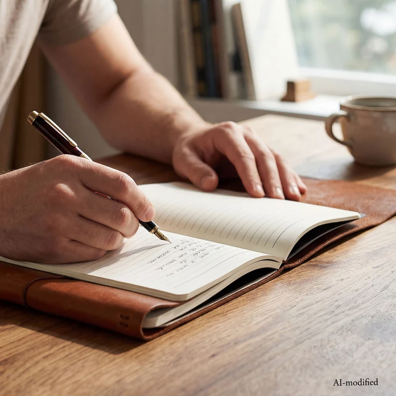 Leder-Notebook Dublin mit 2 DIN A5 Blöcken