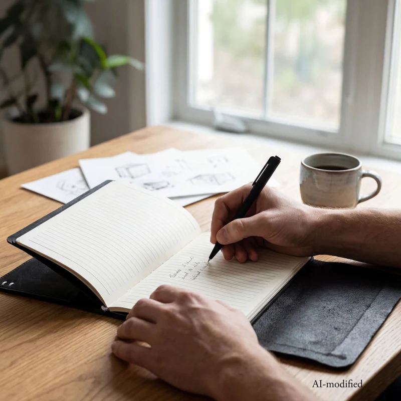 Leder-Notebook Dublin mit 2 DIN A5 Blöcken