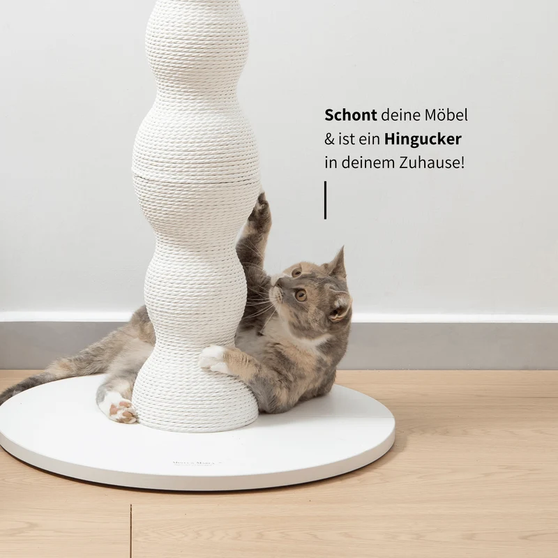 KRATZSÄULE - Curvy (weiss)