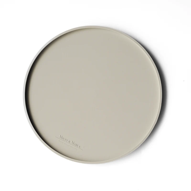 RUNDE NAPFUNTERLAGE "beige"