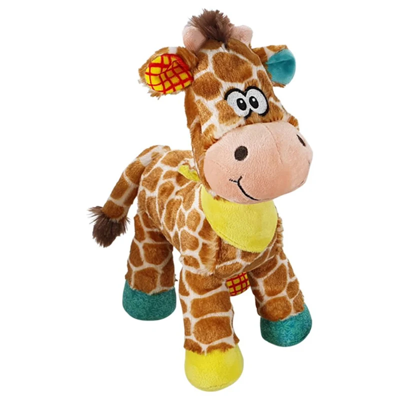Nobby Plüsch-Hundespielzeug GIRAFFE - 30 cm - Plüschtier Kuscheltier Hund Squeaker