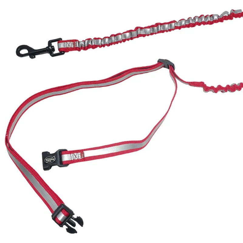 Nobby Joggingleine ELASTIC mit Hüftgurt - Walkingleine Sportleine elastisch