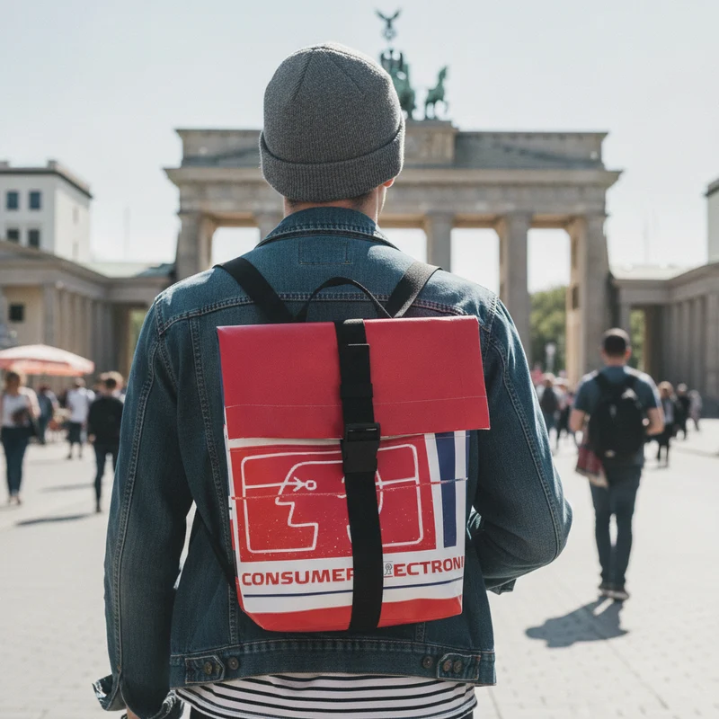 Rucksack Plane – Nachhaltiger Rucksack aus recycelten Werbebannern | Klein & Groß