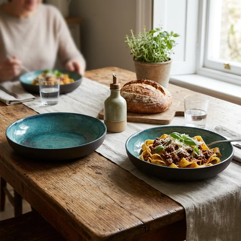 Pasta Teller – Tiefer Teller aus Steinzeug | Ø23cm | 3 Farben
