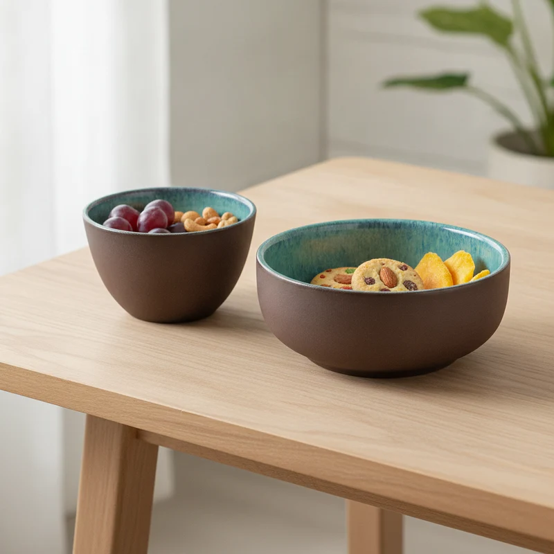 Tapas Schale – Steinzeug Schale mit Deckel | 8,5cm & 12cm | 2 Farben