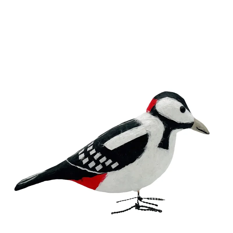 Formvögel stehend – Handgefertigte Vogelskulpturen aus Papiermaché | 7 Arten zur Auswahl