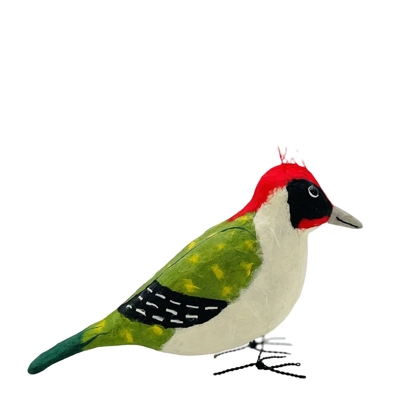 Formvögel stehend – Handgefertigte Vogelskulpturen aus Papiermaché | 7 Arten zur Auswahl