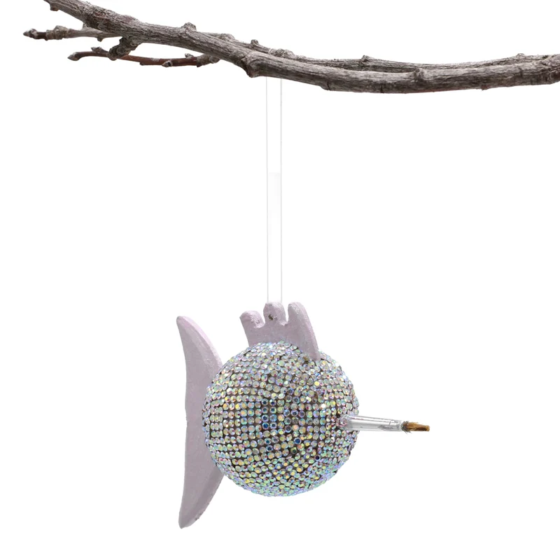 Kugelfisch Rudi – Handbemalte Deko-Figur aus Kaltschaum | 4cm & 6cm