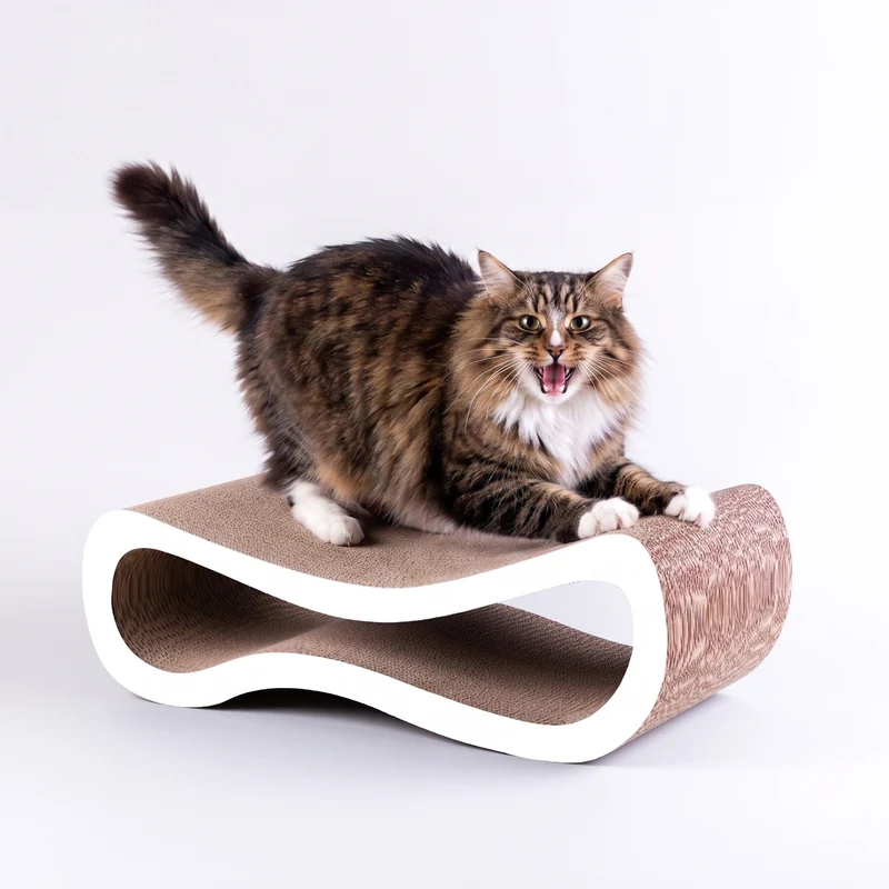 DENISE Katzenmöbel – Modernes Designer-Kratzmöbel aus Premium-Wellpappe