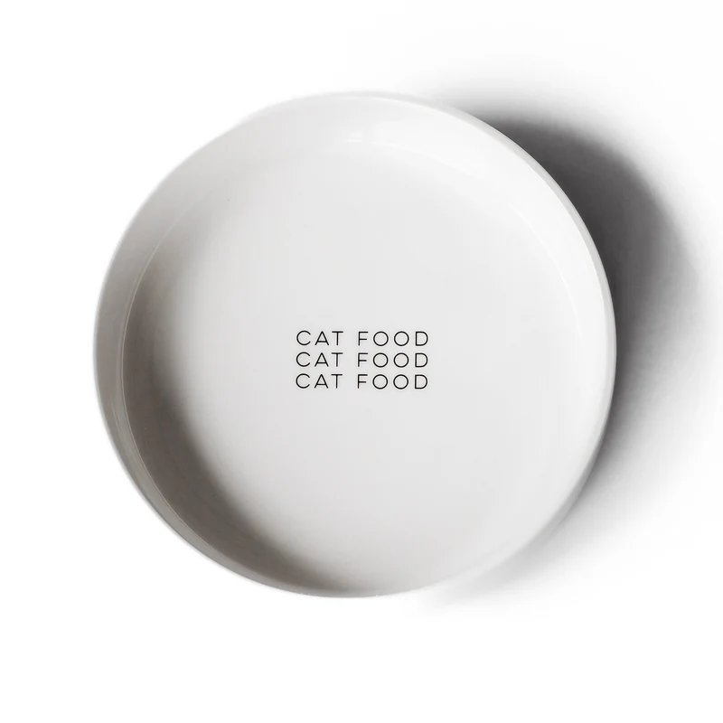 CAT FOOD - extra flacher Futternapf