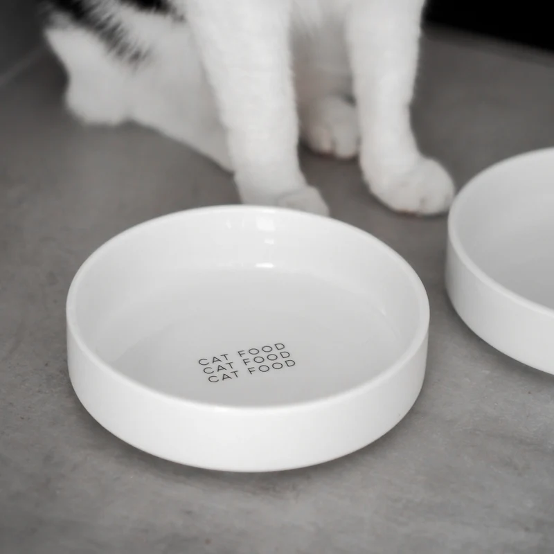 CAT FOOD - extra flacher Futternapf