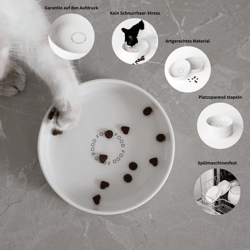 FOOD - extra flacher Futternapf