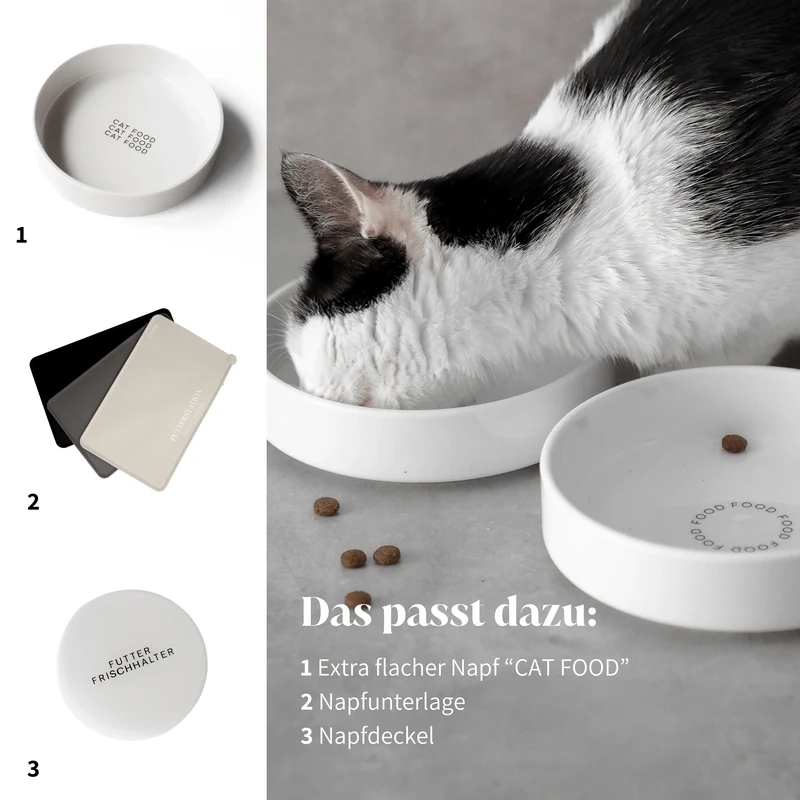 FOOD - extra flacher Futternapf
