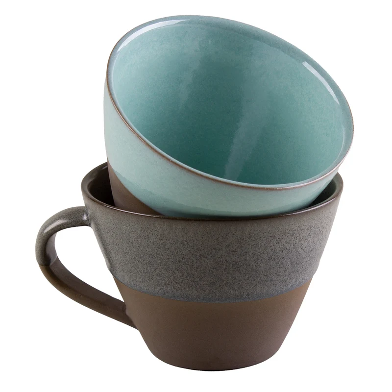 Milchkaffeetasse Bolle – Große Tasse aus Steinzeug für Latte & Cappuccino
