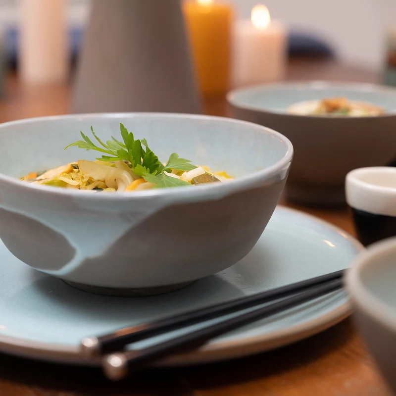 Udon Schale Susana – Große Suppenschale aus Steinzeug für asiatische Gerichte