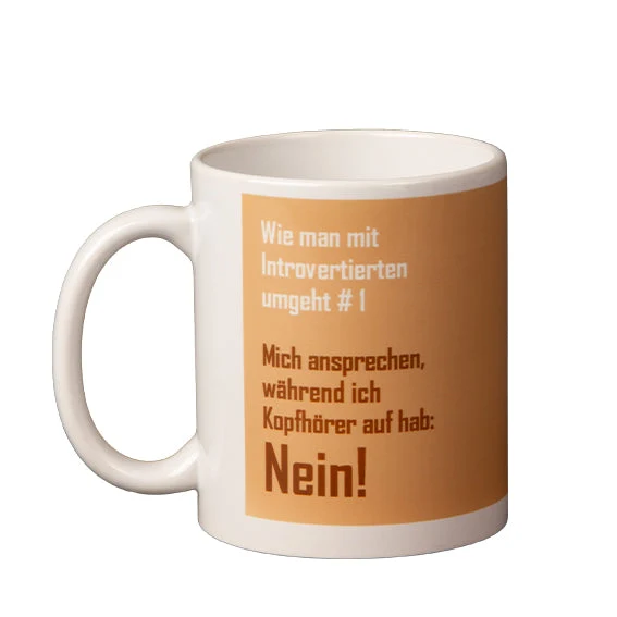 Intro Tasse Blumenfisch – Künstlertasse mit Design von Katja Wilhelmi