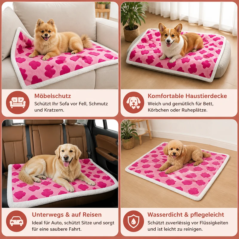 Wasserdichte Haustierdecke – Beidseitiger Sofa- & Möbelschutz