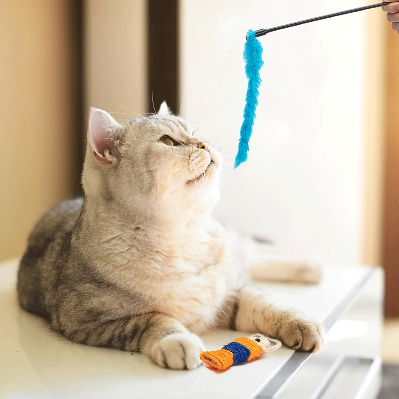 nobleza 20-teiliges Katzentunnel Spielzeug-Set für Katzen - Interaktiv und bunt