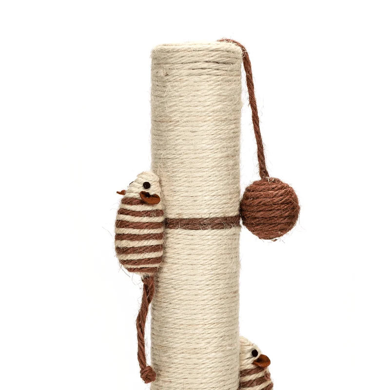 Nobleza Sisal Kratzbaum mit Mäusen Katzenbaum zum Kratzen und Spielen