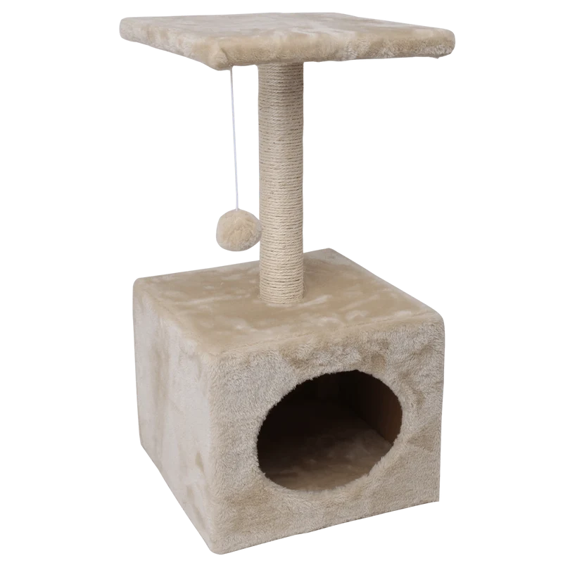 Nobleza Kratzbaum mit Katzenhaus – Ideal für Kratzen & Spielen