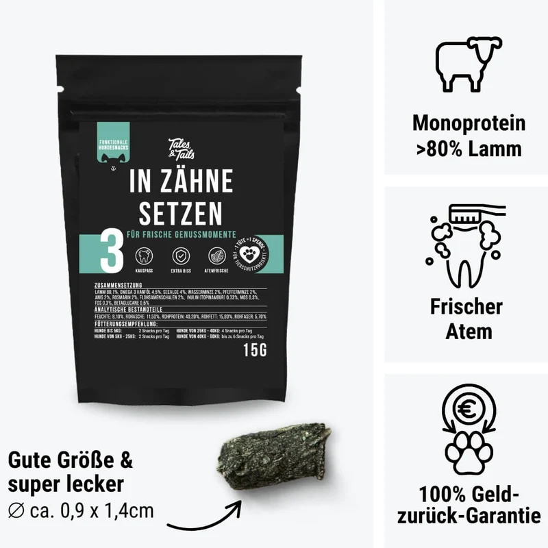 Zahnpflege Snack | In Zähne setzen