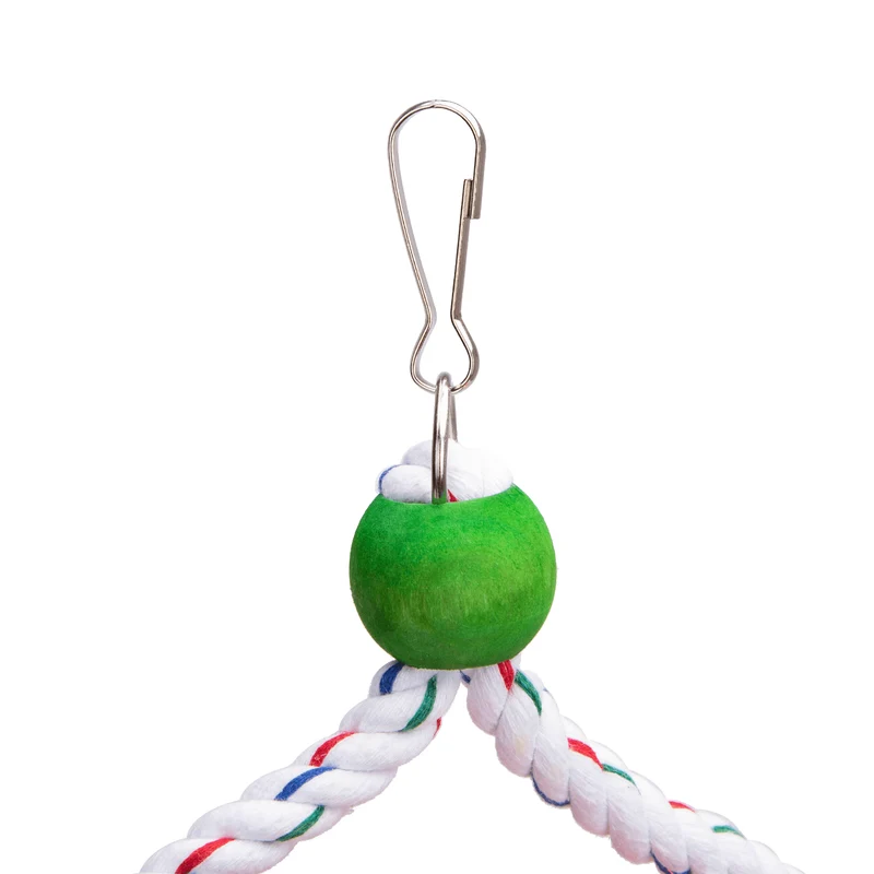 nobleza - Dreistufige Baumwollseil-Leiter für Vögel - Kletterspielzeug