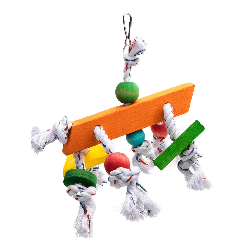 nobleza - Vogelspielzeug Baumwollseil-Knoten – Spielen für Vögel