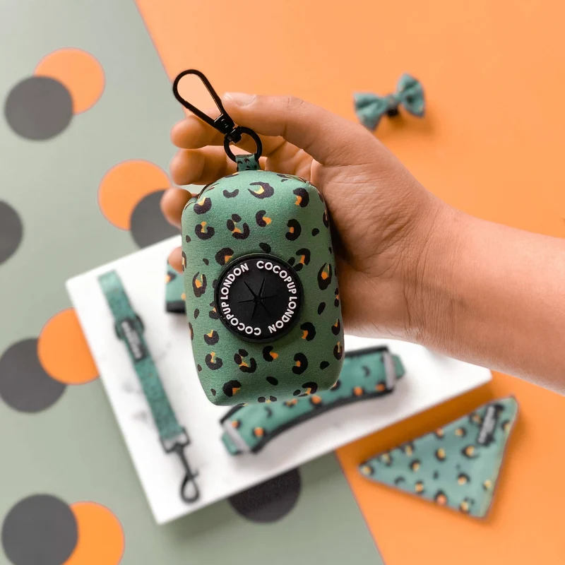 Kotbeutelspender | Khaki Leopard