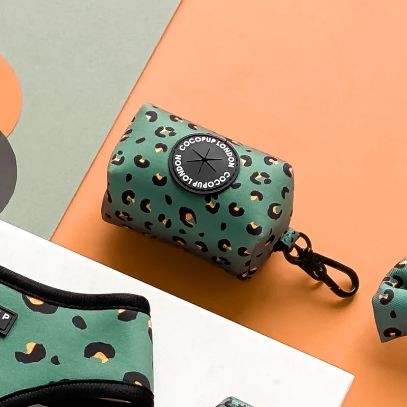 Kotbeutelspender | Khaki Leopard