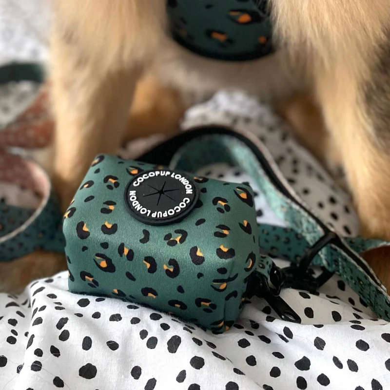 Kotbeutelspender | Khaki Leopard