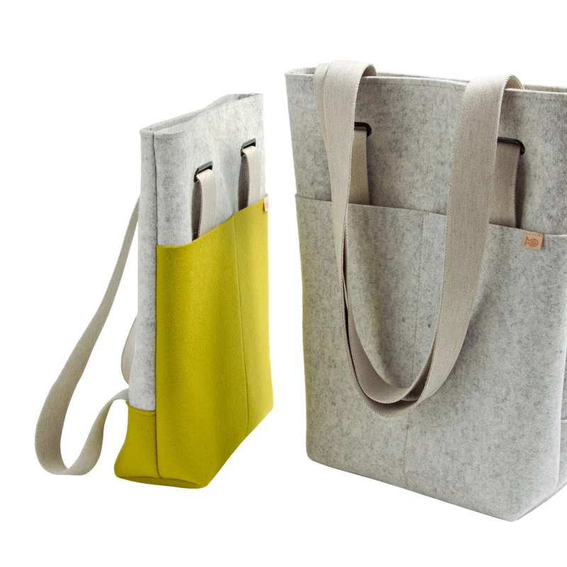Filzrucksack/Filztasche Dual aus Schurwolle