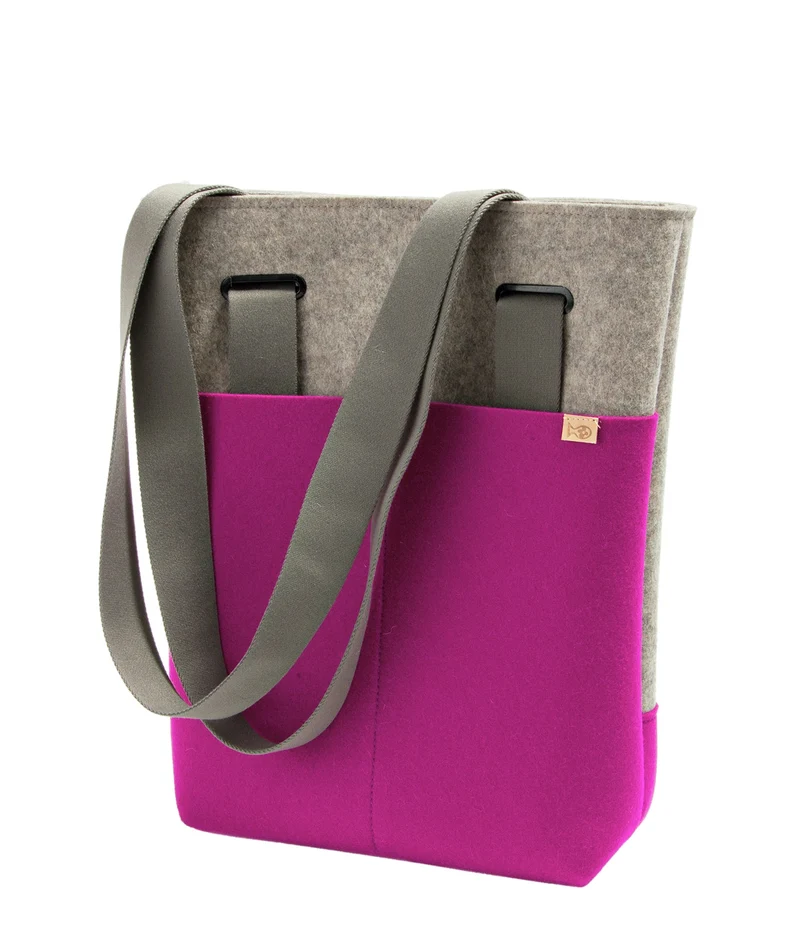 Filzrucksack/Filztasche Dual aus Schurwolle