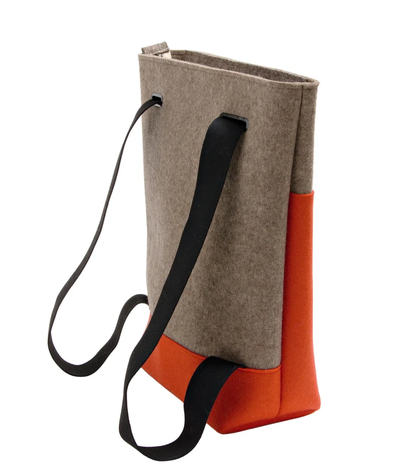 Filzrucksack/Filztasche Dual aus Schurwolle