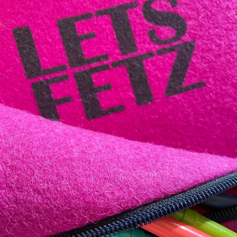 Skizzenbuch A5 "Typo" mit Wollfilz-Einband & Slogans
