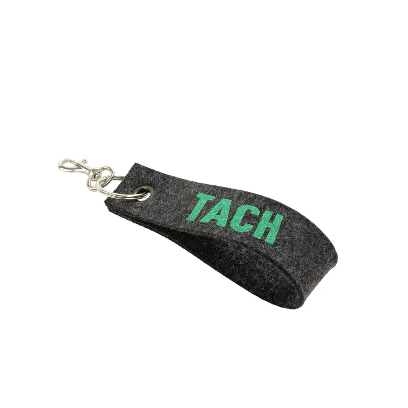 Schlüsselband Typo – Handgefertigtes Schlüsselband mit Karabiner
