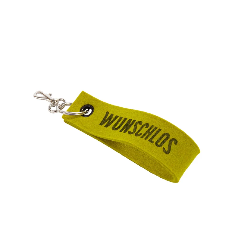 Schlüsselband Typo – Handgefertigtes Schlüsselband mit Karabiner