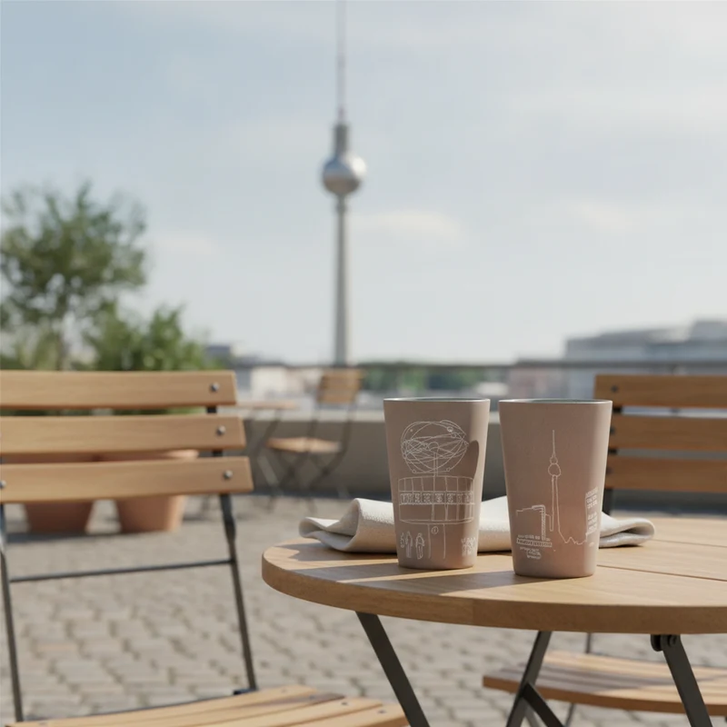 Becher Berlin – Steinzeug Becher 330ml | Spülmaschinenfest Grau