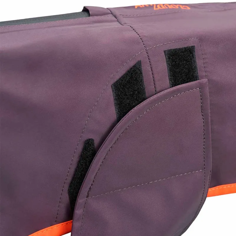 Hunderegenmantel AKTIV Aubergine/Orange