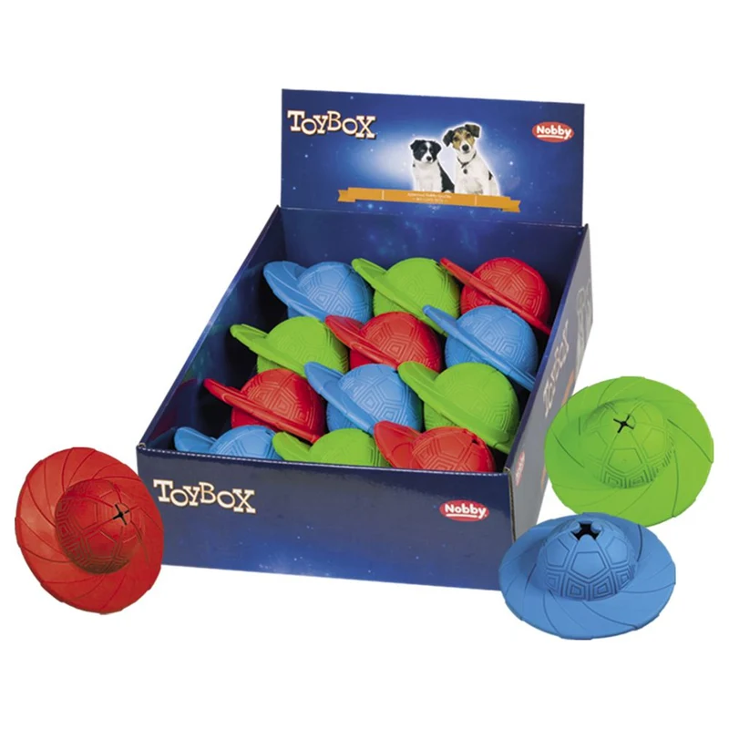 Nobby Vollgummi SnackDisk - 14 cm - Snackball Futterball Beschäftigungsball Leckerli