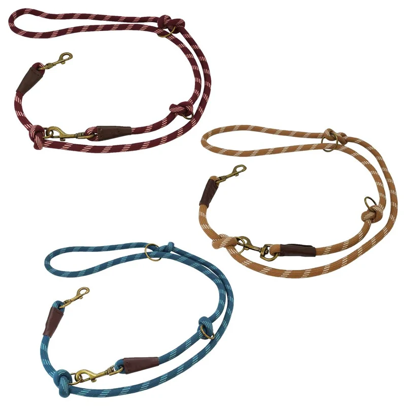 Nobby Führleine SPORTY - 200 cm - 13 mm rund - reflektiert - Nylon Hundeleine