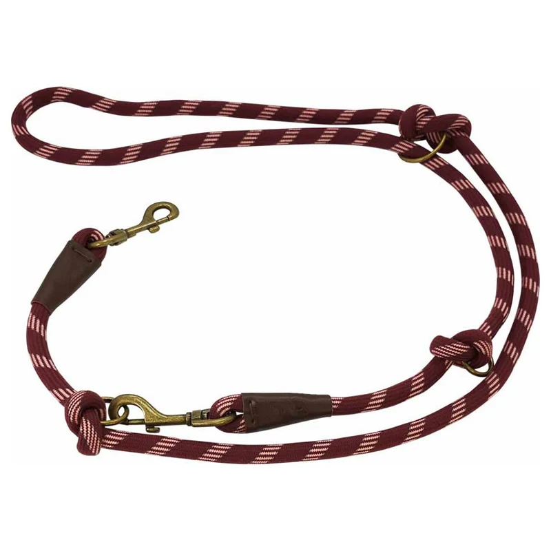 Nobby Führleine SPORTY - 200 cm - 13 mm rund - reflektiert - Nylon Hundeleine