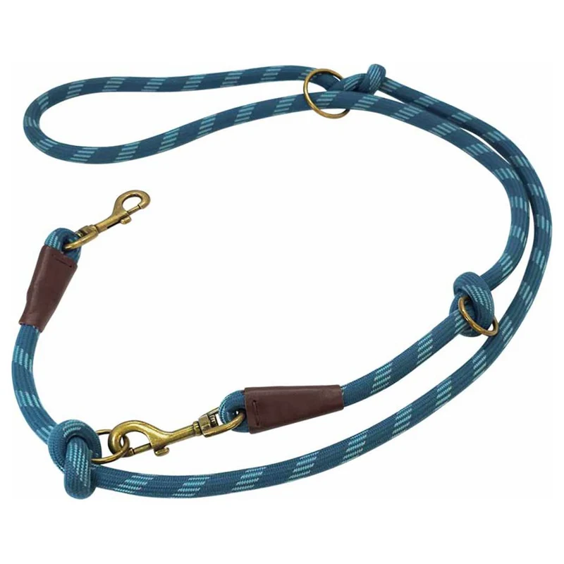 Nobby Führleine SPORTY - 200 cm - 13 mm rund - reflektiert - Nylon Hundeleine