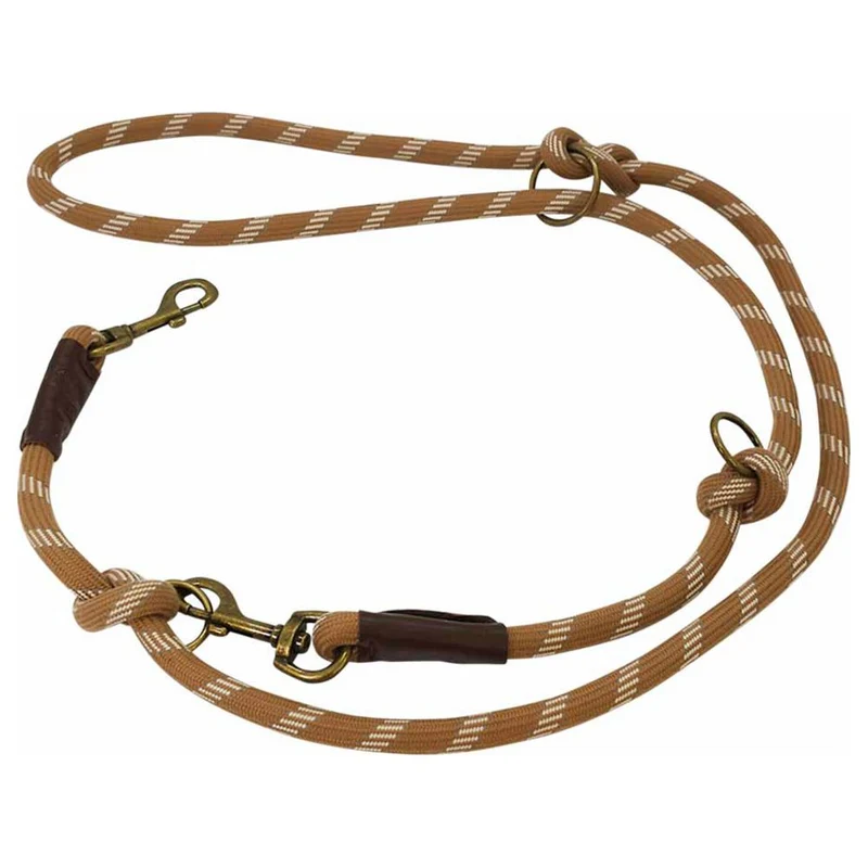 Nobby Führleine SPORTY - 200 cm - 13 mm rund - reflektiert - Nylon Hundeleine