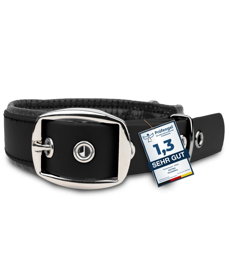 PetTec Halsband aus veganem Trioflex®, schwarz