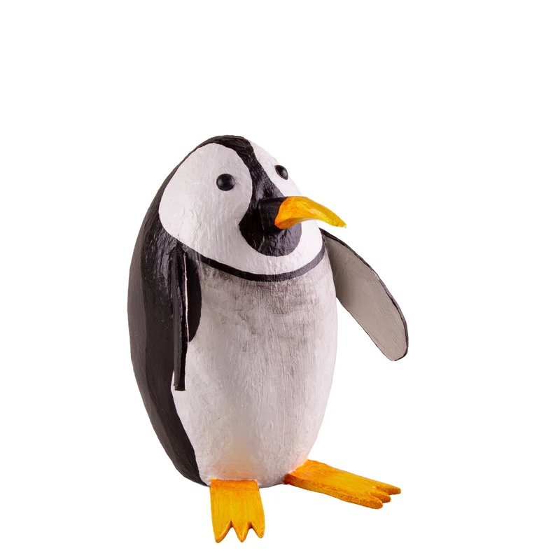 Pinguin Blacky & Whitey – Handgefertigte Figur aus Kaltschaum | 13cm