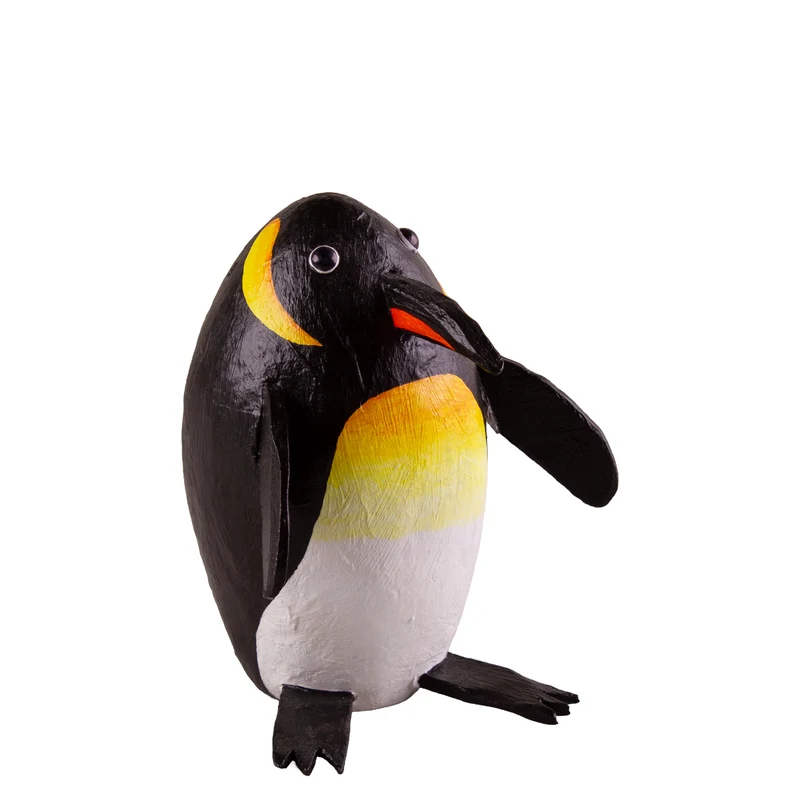 Pinguin Blacky & Whitey – Handgefertigte Figur aus Kaltschaum | 13cm