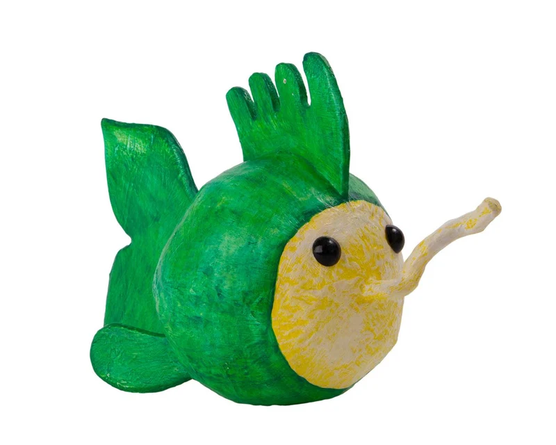 Kugelfisch Rudi – Handbemalte Deko-Figur aus Kaltschaum | 12-19cm