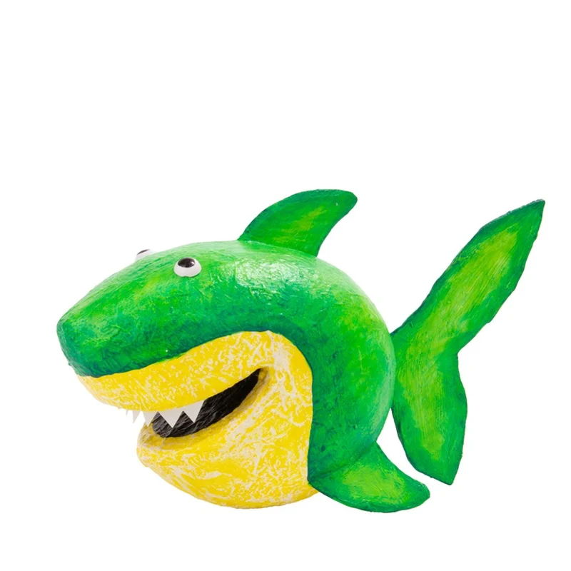 Kleiner Hai Flori – Handbemalte Deko-Figur aus Kaltschaum | 14cm