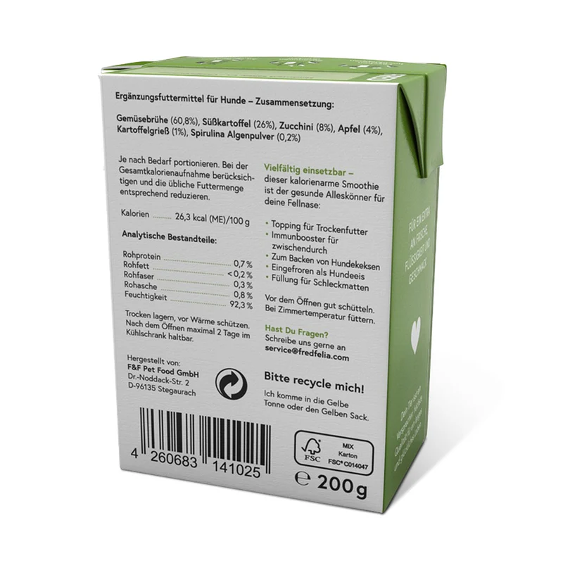 Smoothie Gemüse mit Spirulina, 200g
