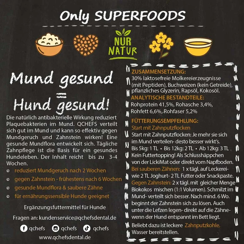 Zahnputzflocken, 90g